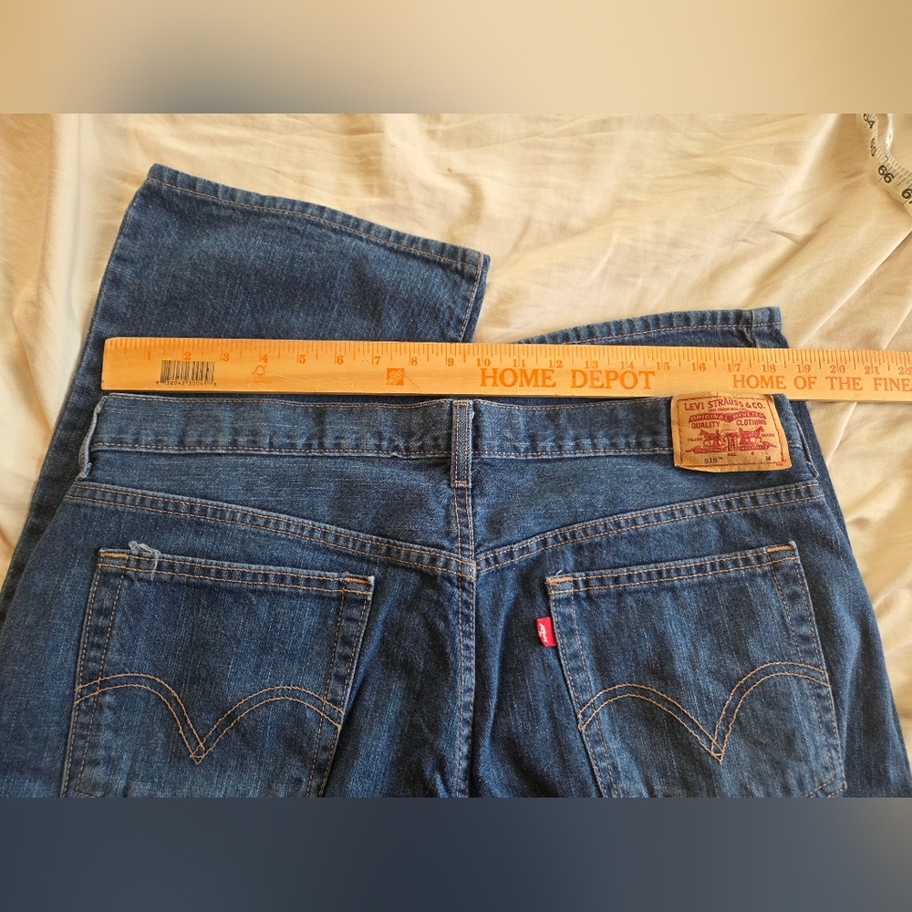 Levi's 515 Boot Cut Blue Denim Jeans Size 16M